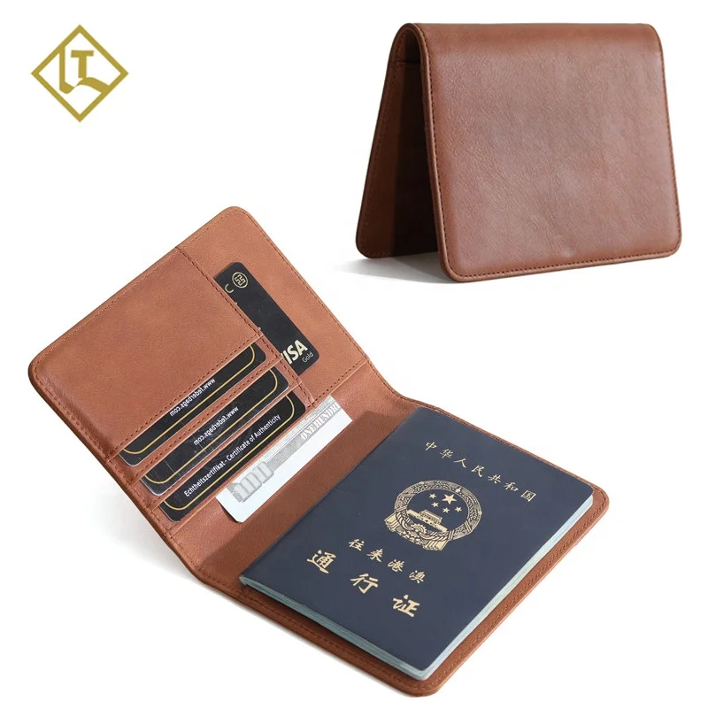 Source Customize design brand travel passport wallet full grain