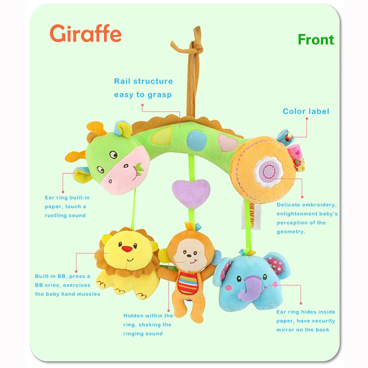 T003A Multifunctional Giraffe Bed Hanging Baby Toys