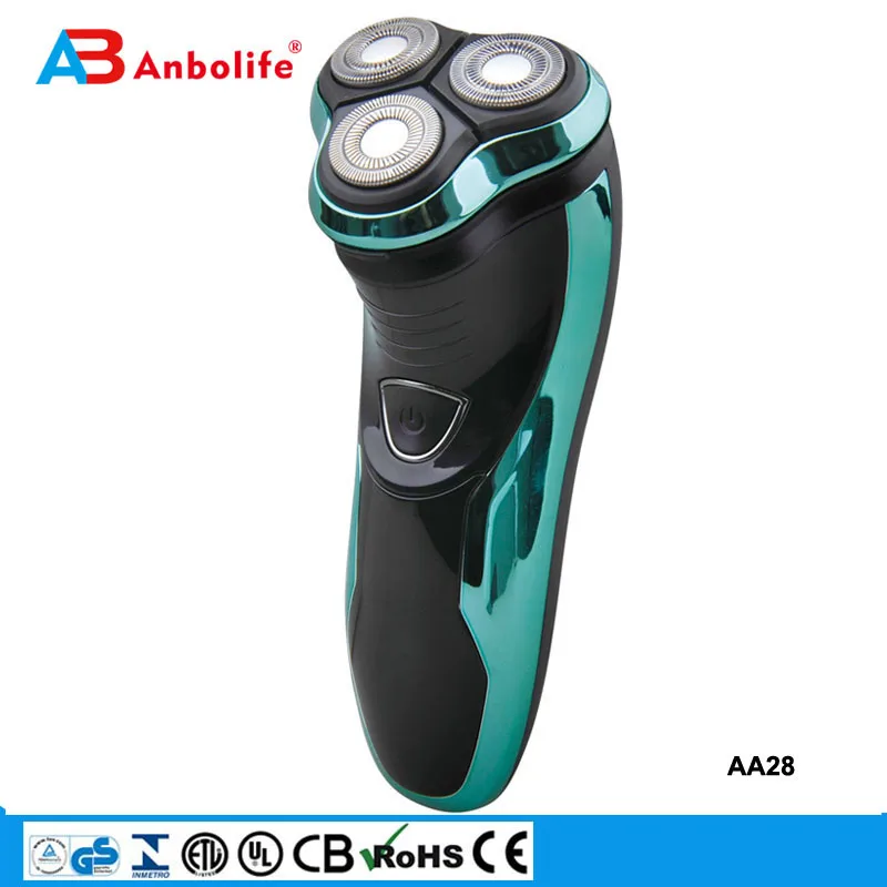 Новая популярная Красивая китайская электрическая бритва с тройным лезвием для мужчин металлическая телефона USB Мужская водонепроницаемая