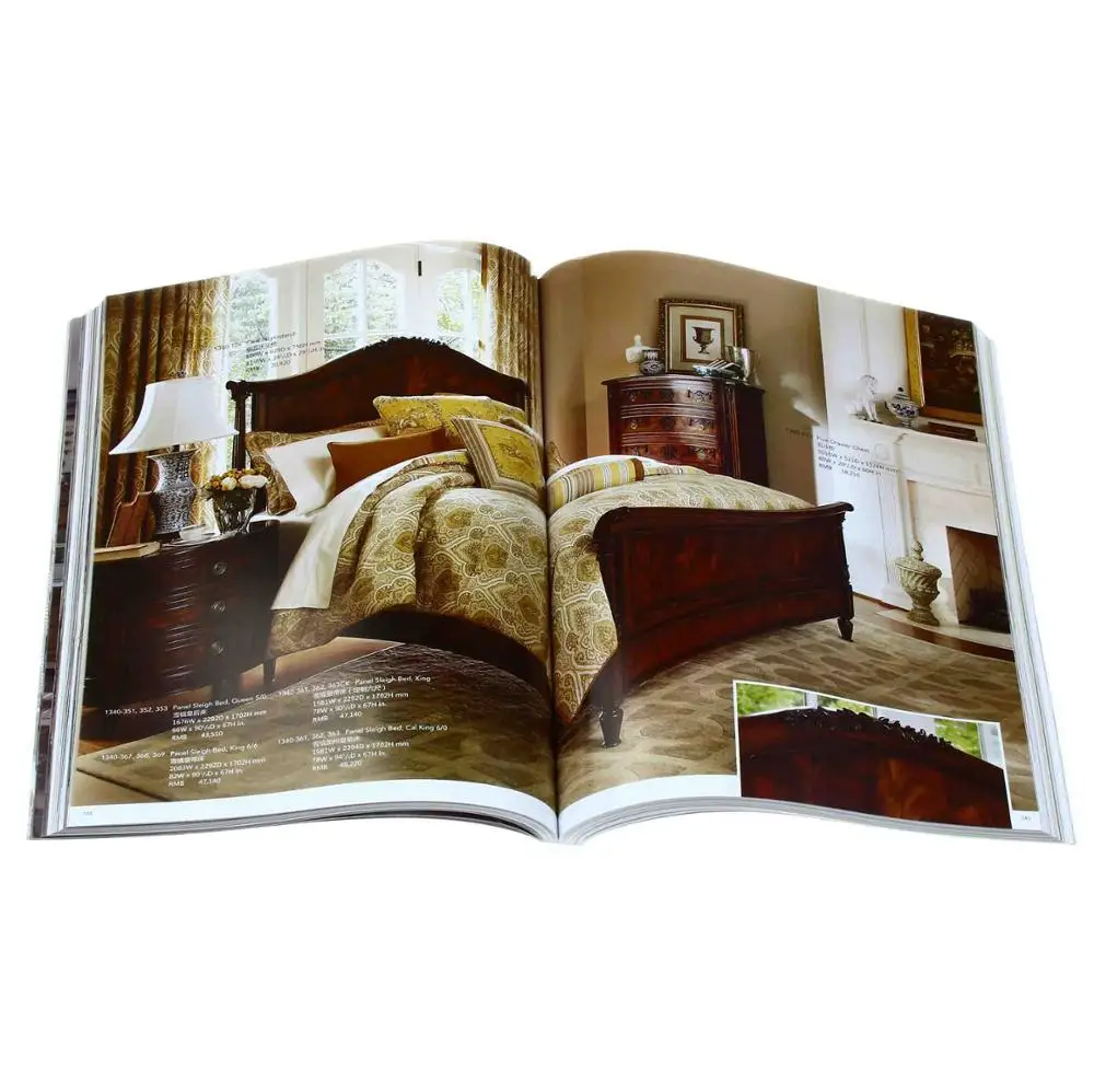 Китайский полноцветный недорогой пользовательский дешевый каталог с принтом