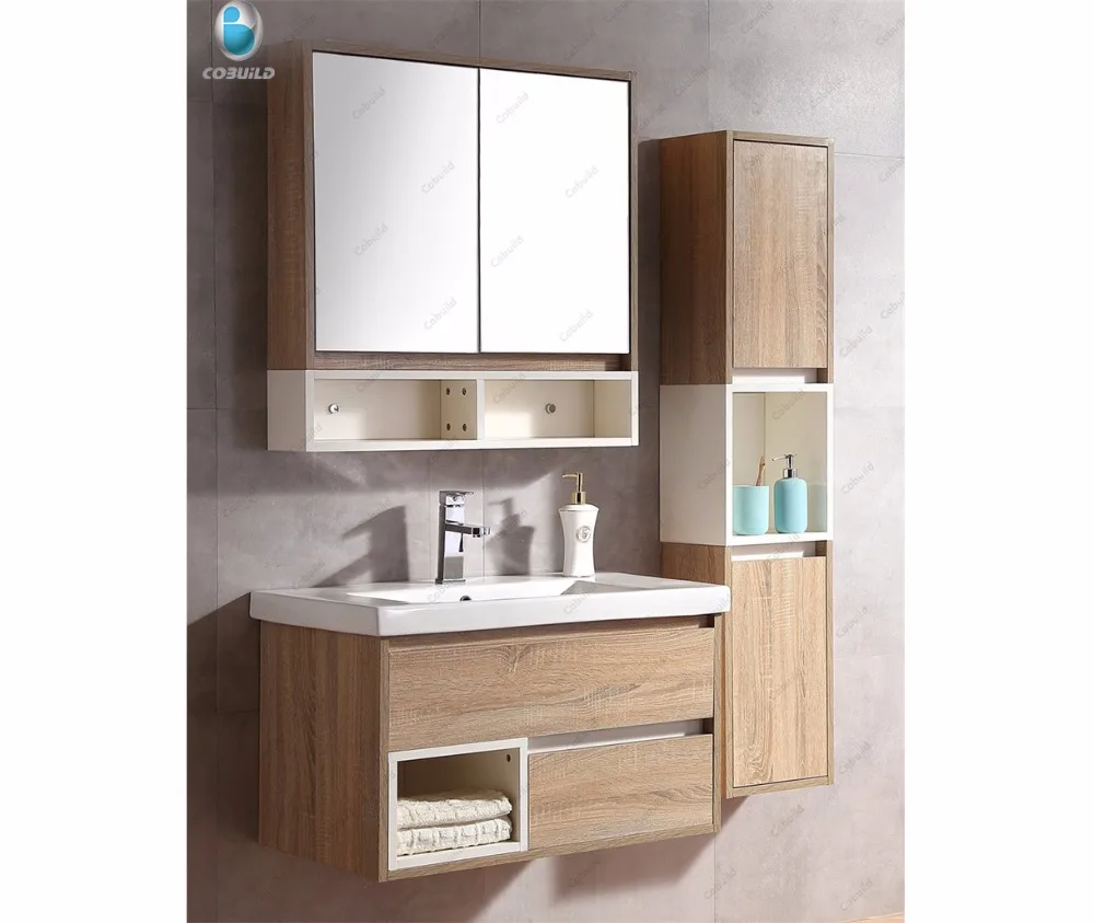 32 Double Sink Bathroom Vanity Set Floating Bath Cabinet With Mirror And Shelf Buy Bathrooms Cabinet With Double Sink
