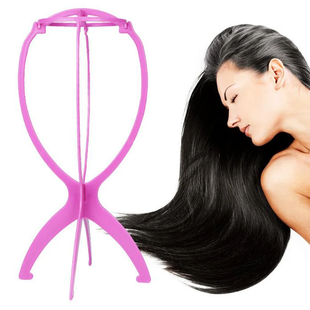 Wholesale popular pink plastic wig stand