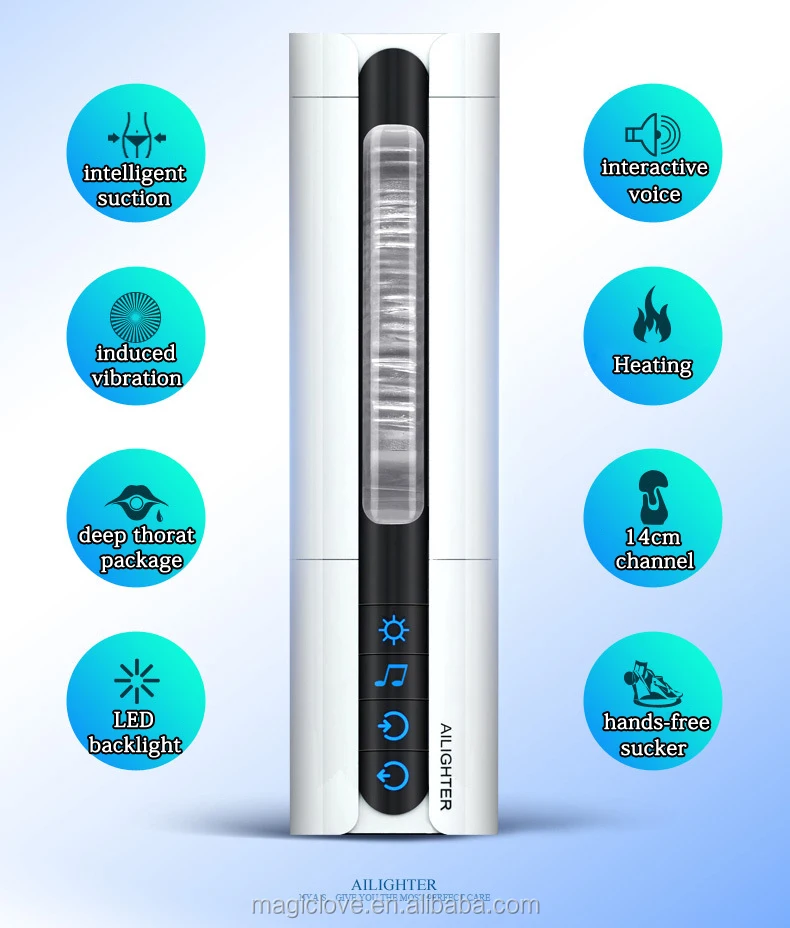 Intelligent Suction Male Masturbator Moaning Interactive Heating Sex Machine Artificial Vagina Hands Free Masturbation Cup