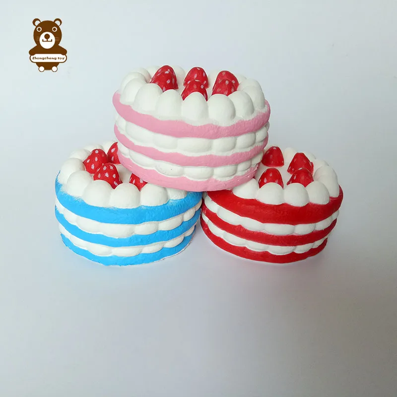 Полиуретановые Мягкие кавайные сжимаемые игрушки в виде фруктов медленно восстанавливающие форму огромные торты