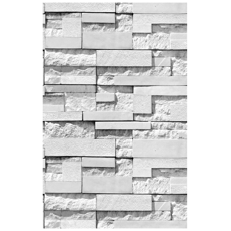 10M Vintage Natural Realistic Bricks Stone Textured Non-woven Wallpaper Roll