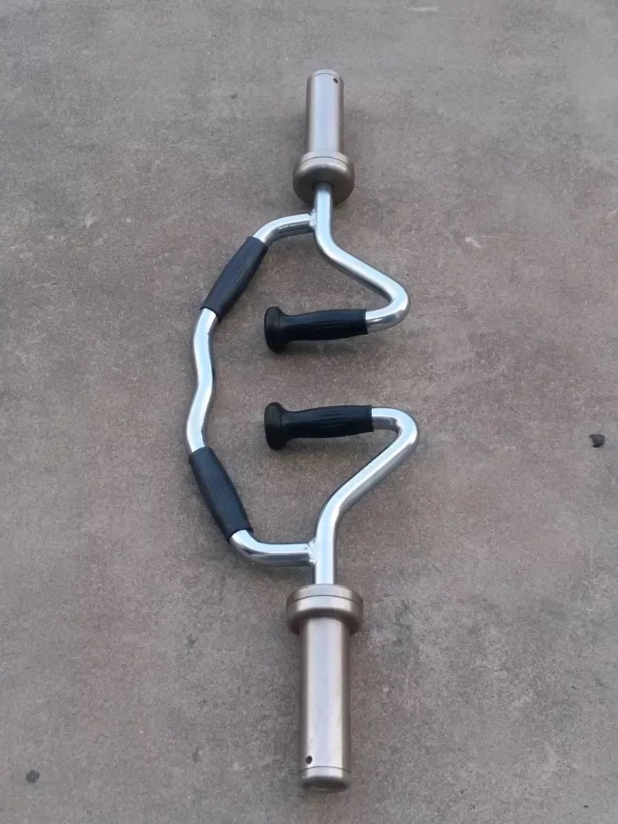 OP Split Sleeve Tri-Trap Bar Barbell with Rubber Grips (30mm)