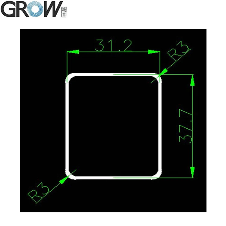 GROW Silver-gilt Mounting Bracket of R305 or R307 Fingerprint Module