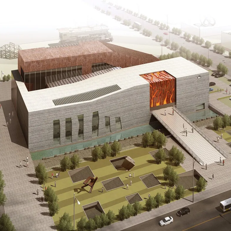 Роскошный современный дизайн здания музея