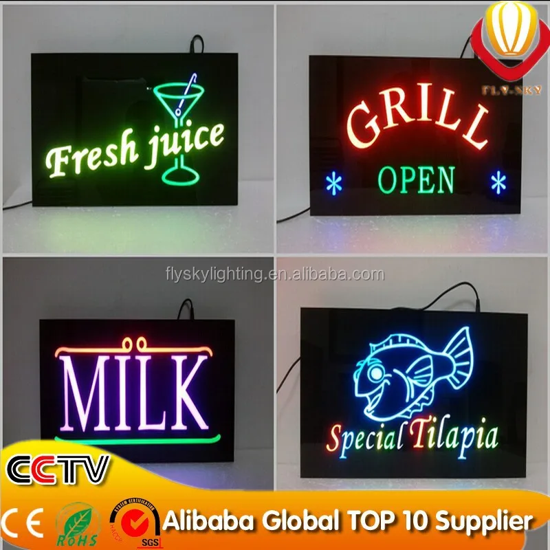 Acrylic Material Open Light Box Sign Led Sign Board Buy Led Sign Display Board Led Sign Module Led Letter Lights Sign Product On Alibaba Com