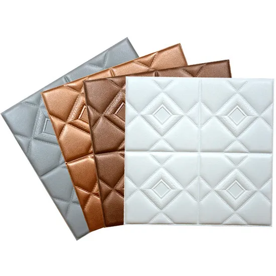 3D XPE foam  Self Adhesive Tiles wallpaper