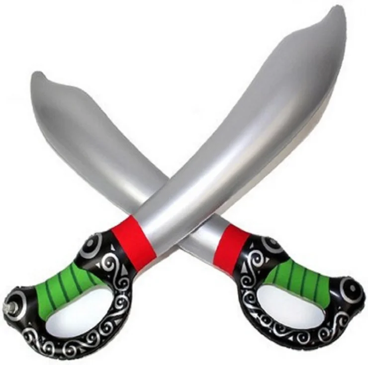 Оптовая продажа дешевая надувная игрушка из ПВХ с пиратским мечом