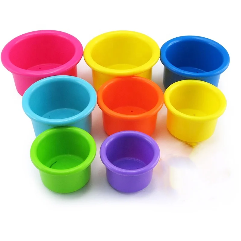 Экологически чистая игрушка-гнездо, детский набор для строительства, укладчик, игрушка для ванны, тисненый узор