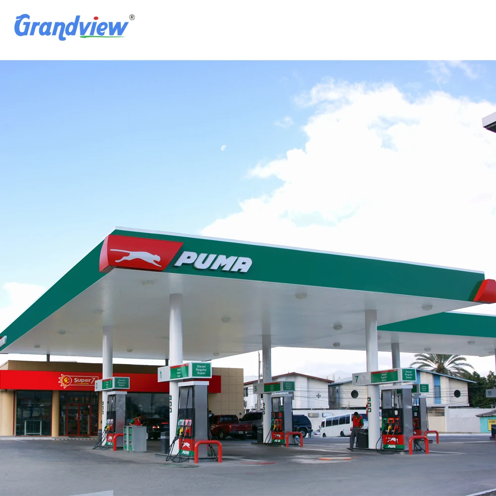 屋外照明看板装飾ガソリンスタンドキャノピーフェイシャル| Alibaba.com
