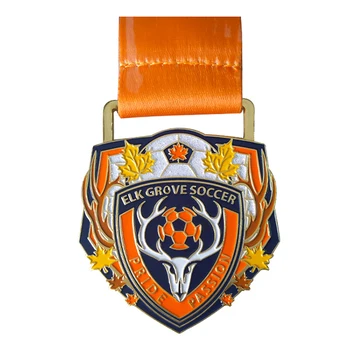 Manufacture 3d custom award running marathon finisher enamel metal sport medals with ribbon