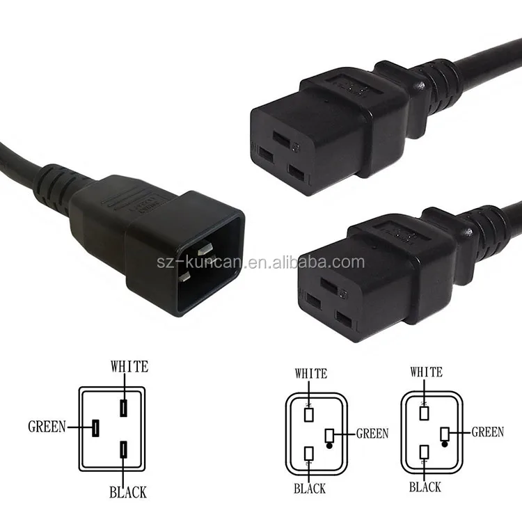 The Plug Socket Iec 60320 Pdu 3 Pin Connector Y Ac Cable Iec320 C13 ...