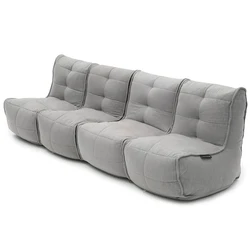New custom ambient lounge living room sofa chairs sectional fabric lazy bean bag couch chairs