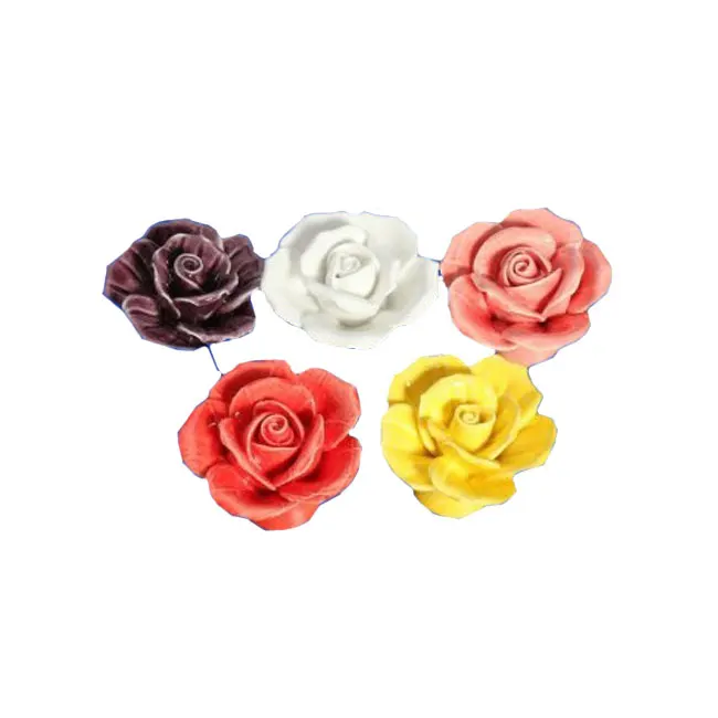 
 Оптовая продажа 3D Ручная работа керамический цветок Роза  