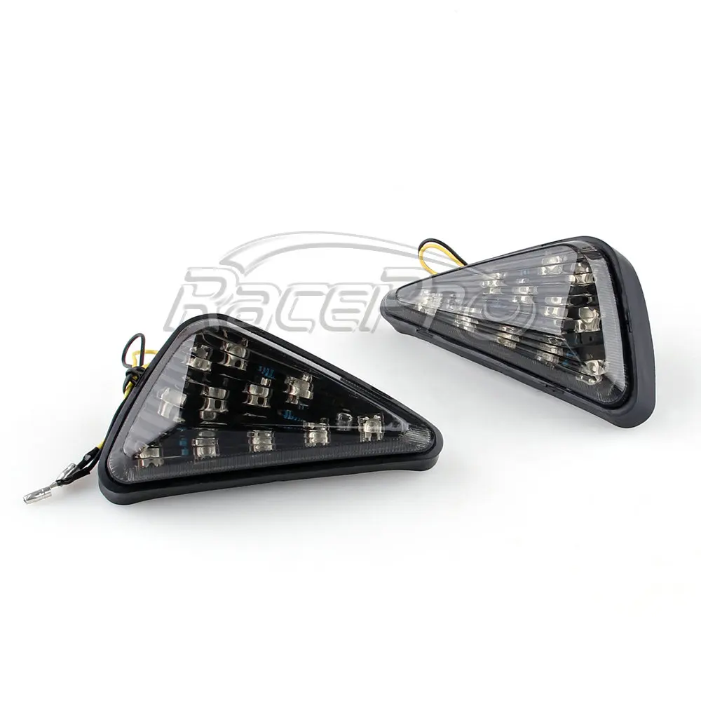Aftermarket Triangle Casing LED Light Motorcycle Turn Signal for Kawasaki Suzuki Yamaha