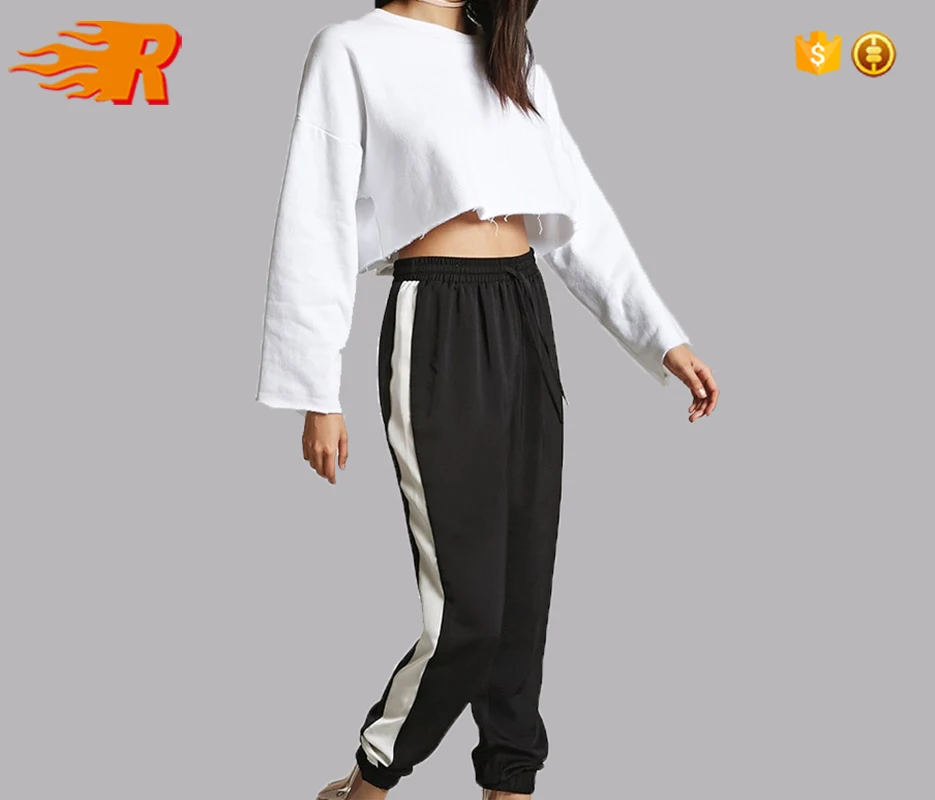 nylon track pants women's