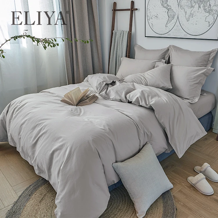 Лидер продаж 2019 комплект флисового льняного хлопкового одеяла Eliya пододеяльник для