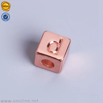 Sinicline custom high quality new style metal cord end for swimwear with brand name