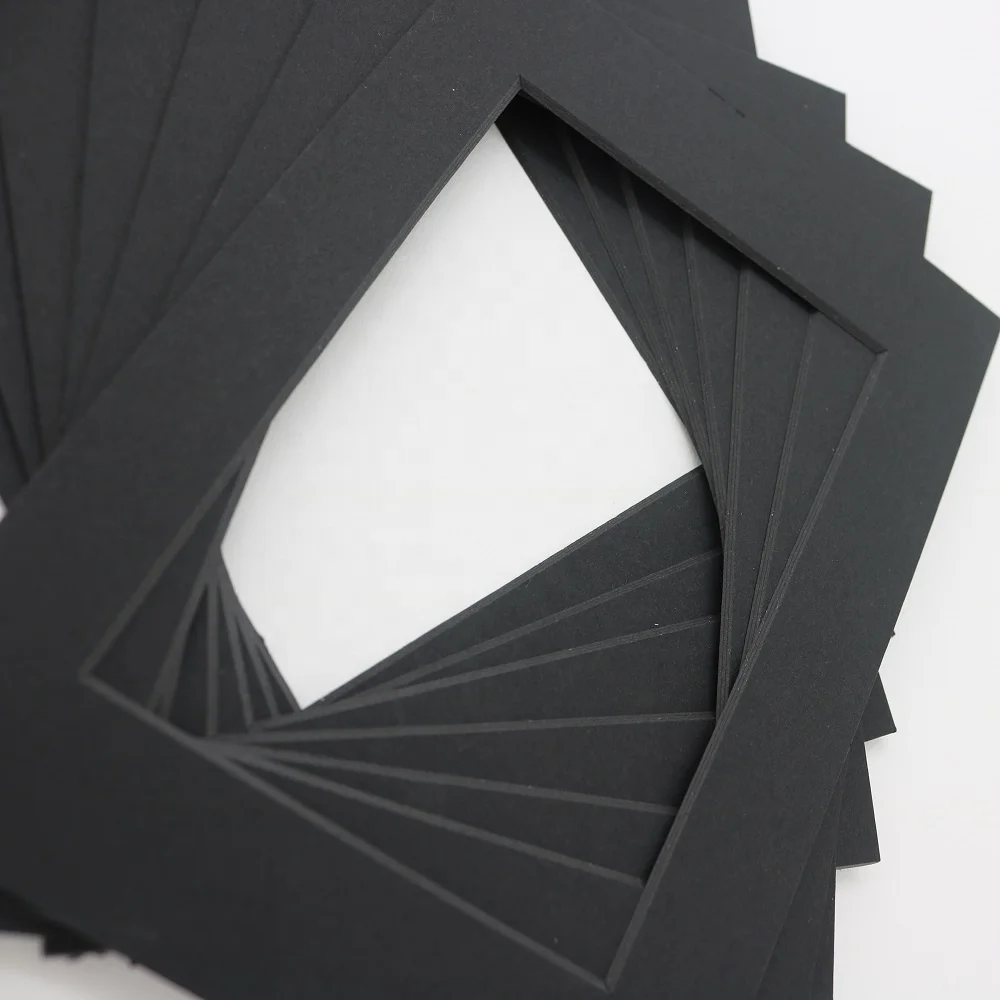 High quality Acid free Black core Precut matboard Cutting board Picture frame supplier