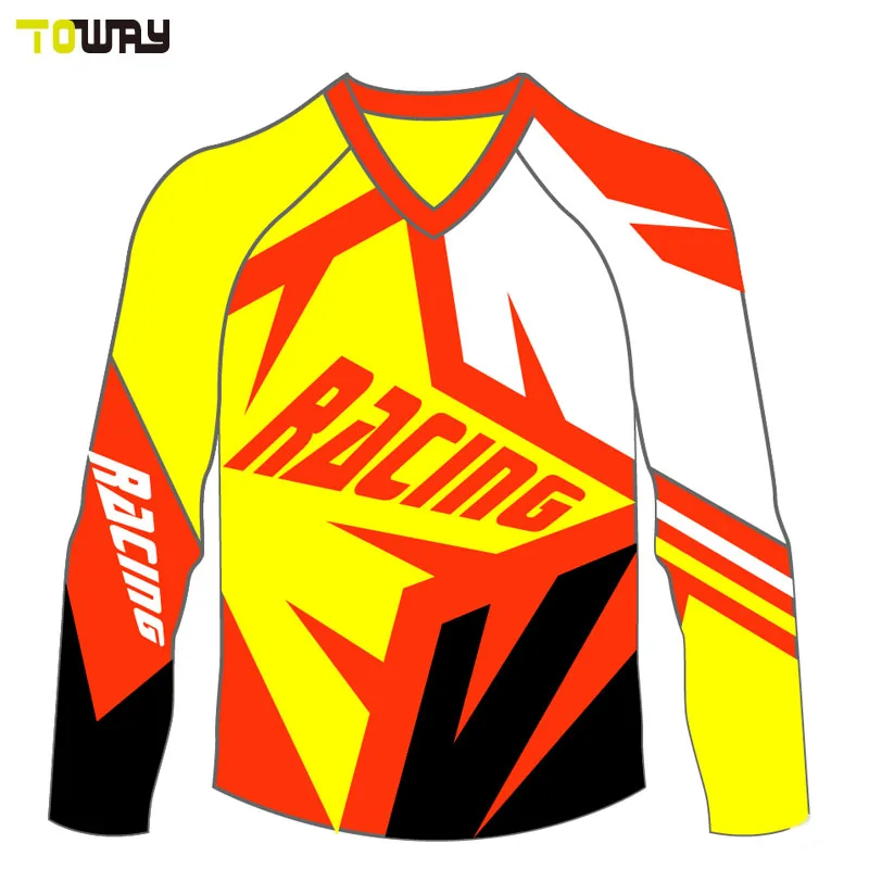 100% Polyester Wholesale Sublimation Unisex Mesh Custom Motocross Jersey