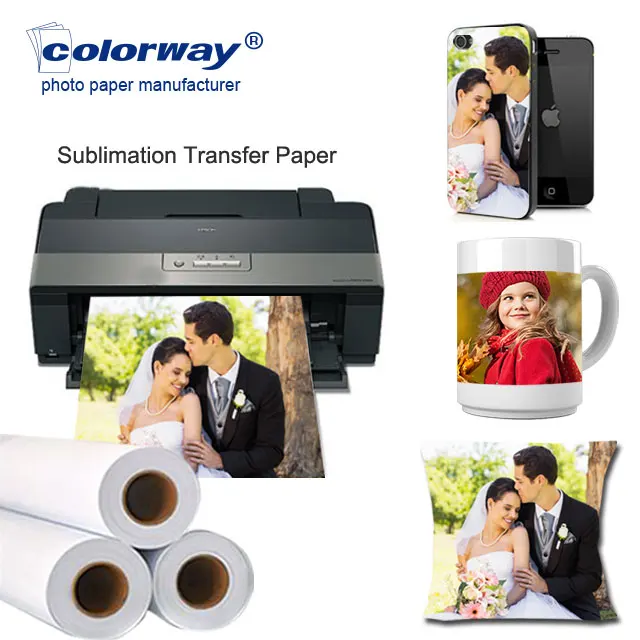 100gsm Sublimation Paper Rolls for Water Based Inks