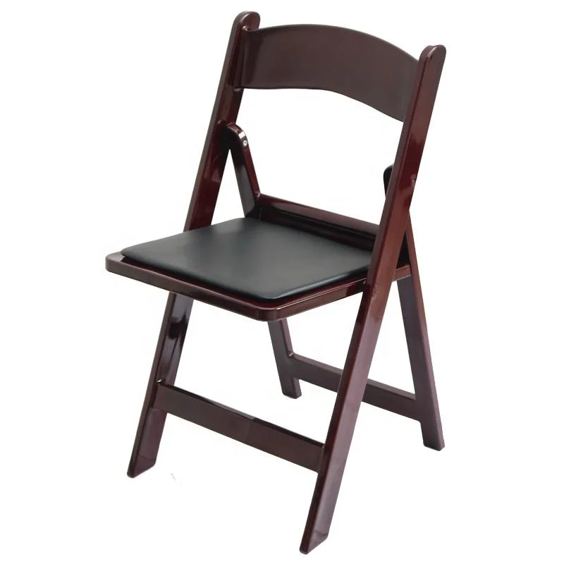 mahogany resin folding chairs