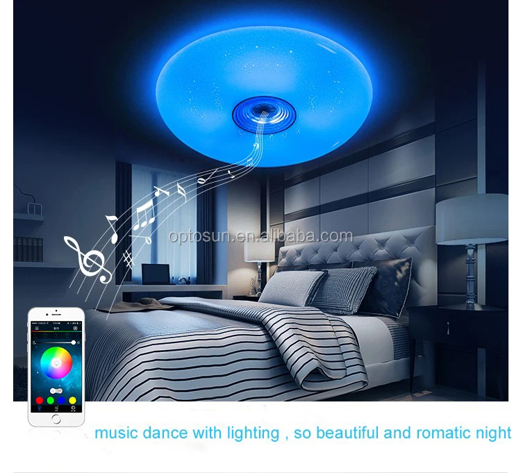 smart APP control led ceiling light music smart ceiling lamp bluetooth speaker music light