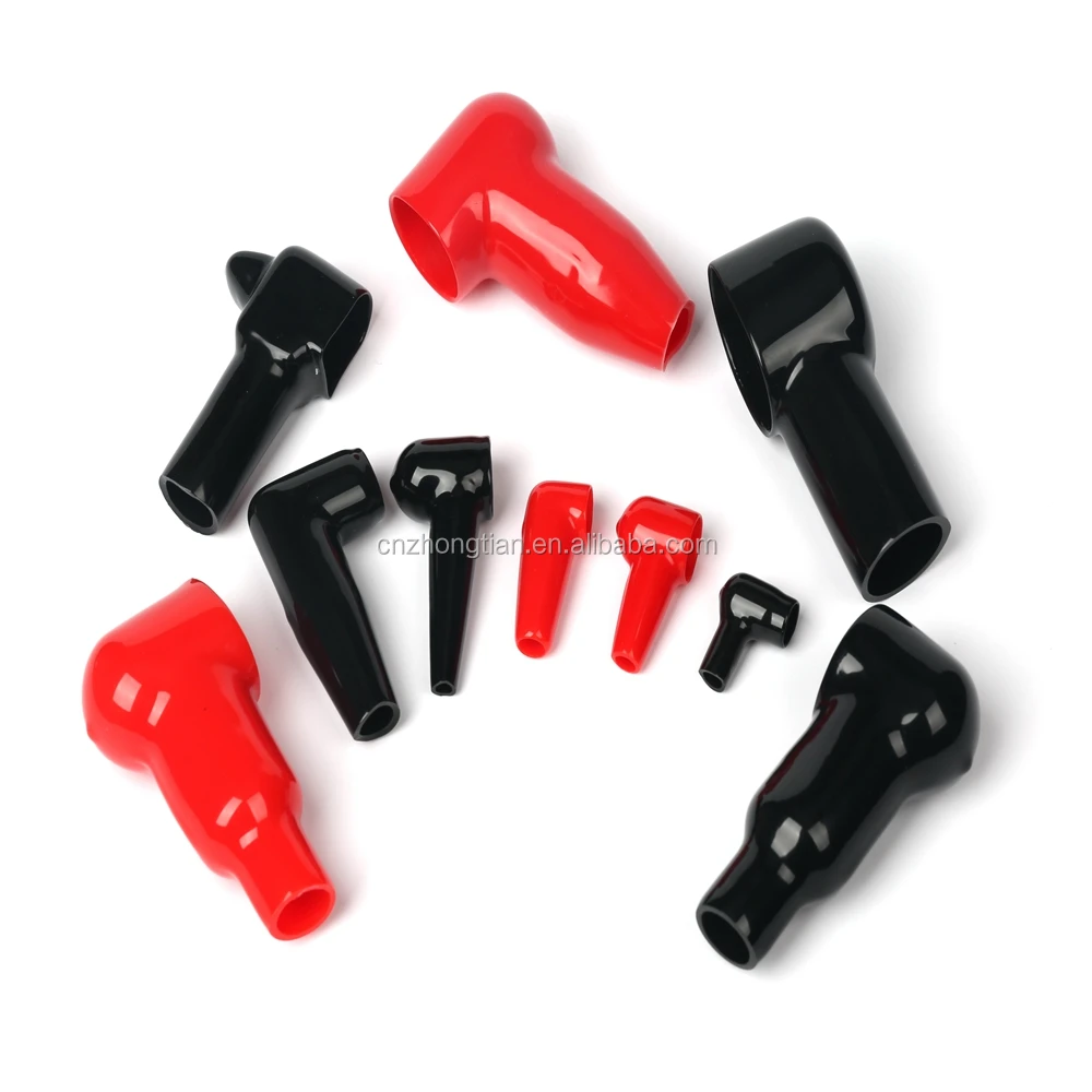Insulated electric car end caps plastic battery rubber terminal covers