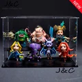 New Hot Sell 7pcs Set DOTA 2 Game Figure Kunkka Lina Pudge Queen Tidehunter CM FV