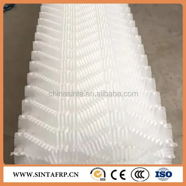 Supply PVC Structured Trickling Filter PVC Fill Sheet Industrial Cooling Tower Fill Material