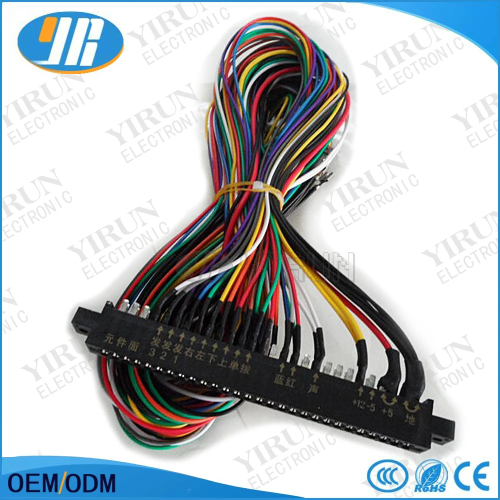 Аркадная игра провод с 28 контактами 5 6 кнопками провода для аркадной игровой машины печатной