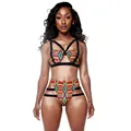 Brazilian Tribal Print High Waist Bikini Swimsuit 2016 Caged Bandage Swim Suit Two Piece Swimwear Women