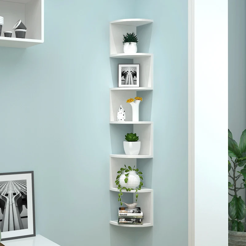 Promotion of High Quality MDF White Decorative Corner Shelf in Sale Wall Shelf