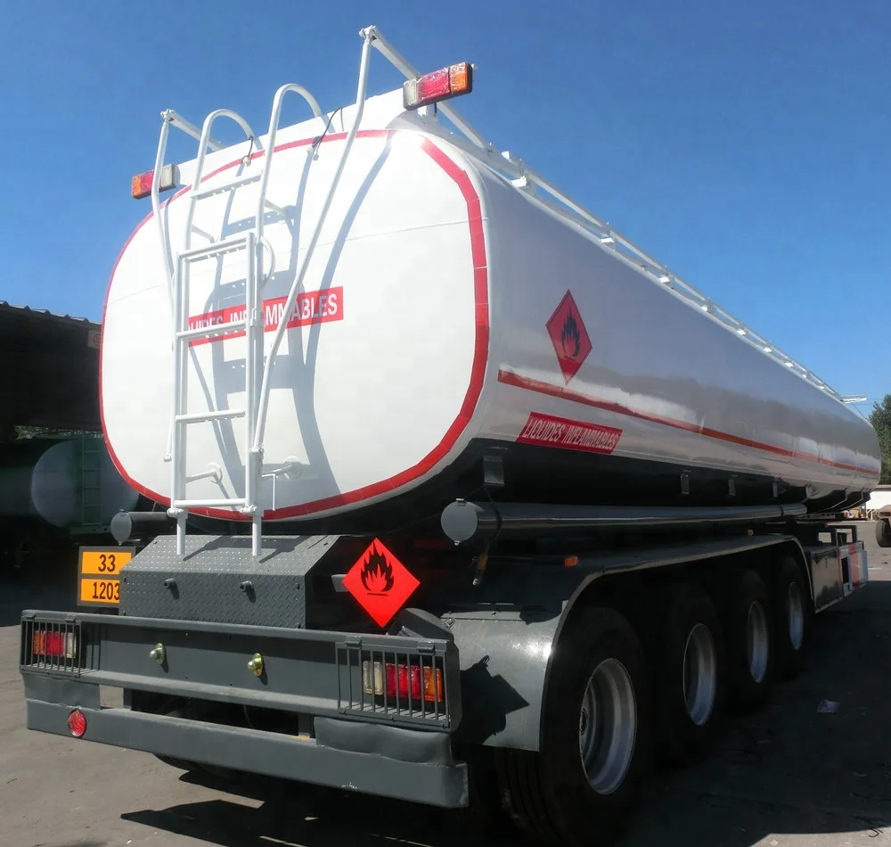 3 Axles Fuel Tanker Semi Trailer Transport Crude Oil Petrol Diesel
