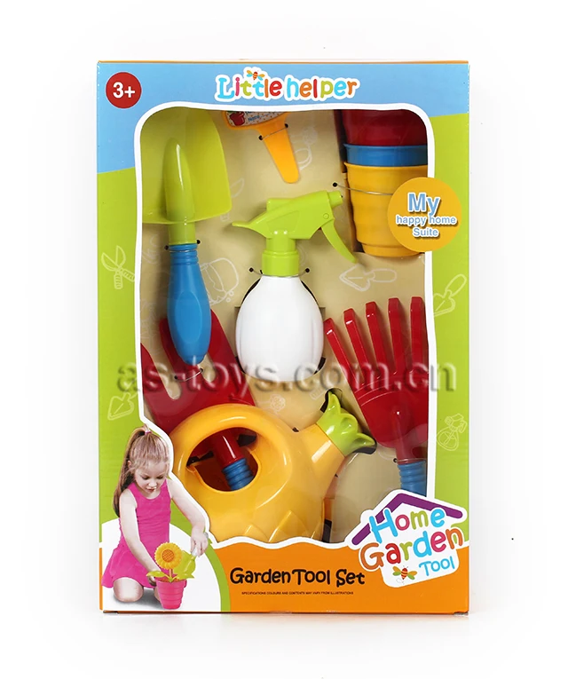 Пластиковый мини садовый бонсай игрушечный набор инструментов для детей