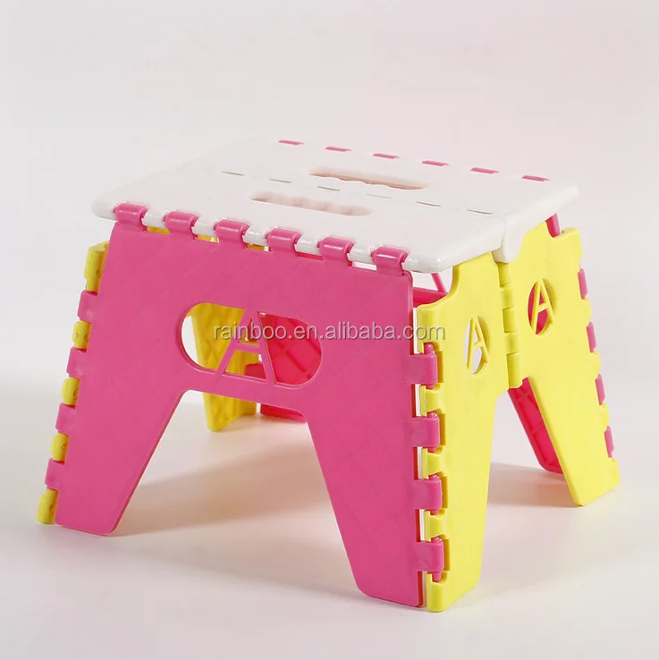 Рекламный дешевый стабильный легкий Детский портативный складной стул для ног