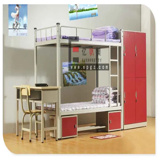 
Good Quality School Dormitory Beds Student Bunk Bed 