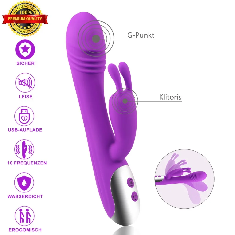 super rabbit vibrator Extreme Passion 8-Function Waterproof Rabbit Vibrator 10 Inch - Hott Love