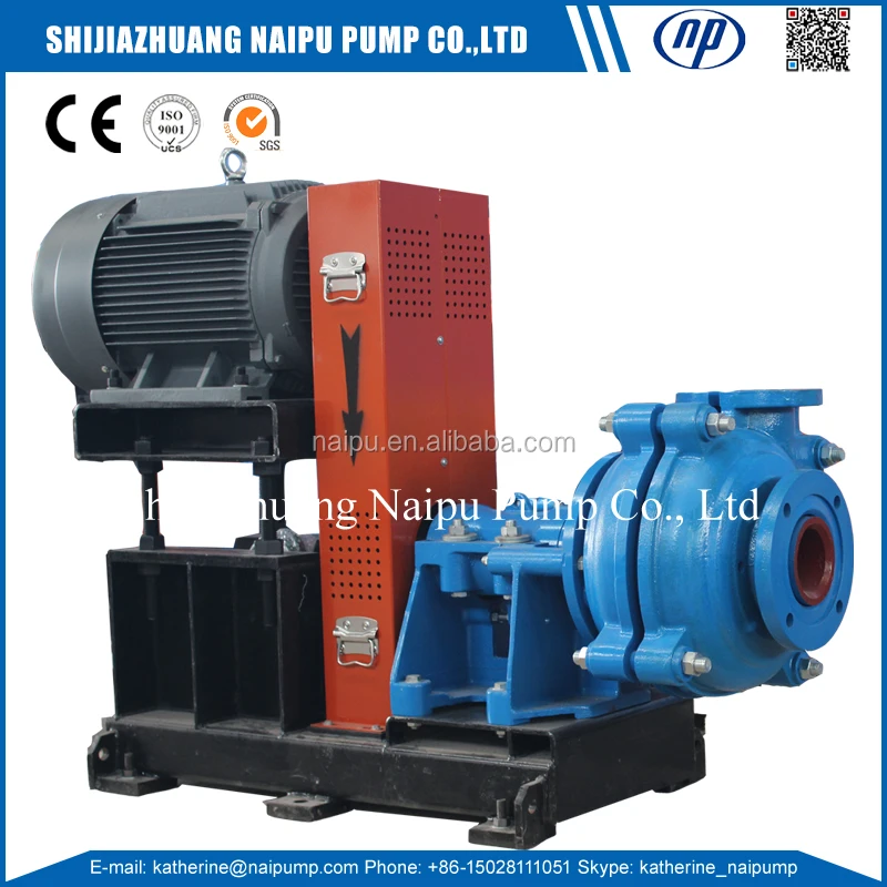 4 / 3 C Expeller Sealed CAD Design Fluid Handling Thickener Overflow Water Pump