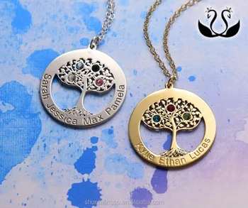 My Name Necklace,Christmas Gift,Family Tree Necklace