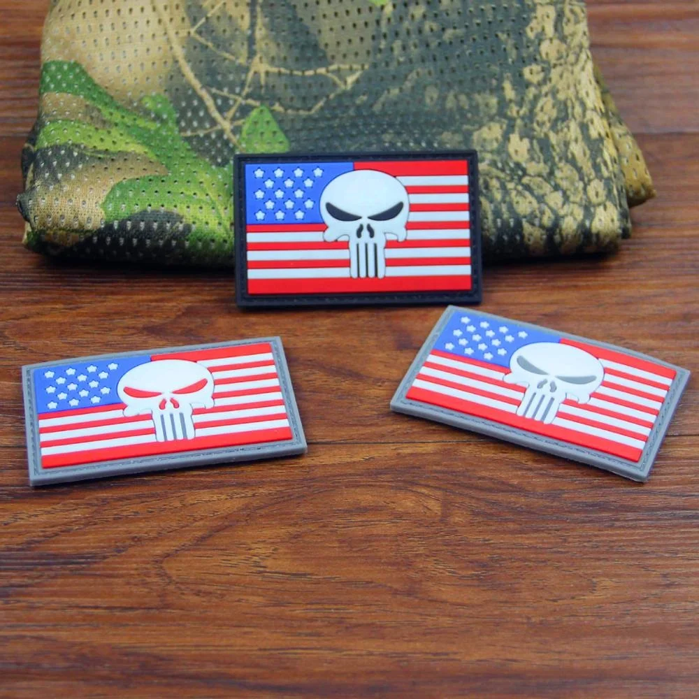 Customized 3D Raised Logo PVC Rubber Patch
