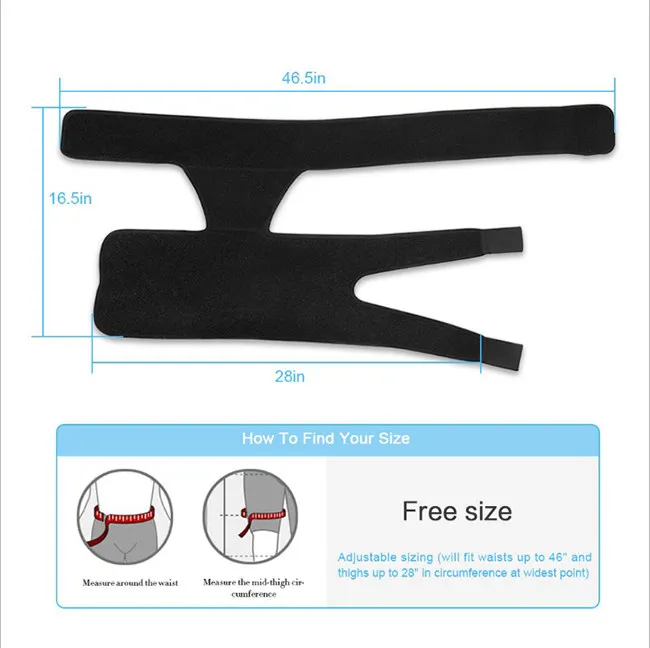 Compression Wrap for Groin Hip Thigh Quad Hamstring Joints Sciatica Nerve Pain Relief Strap