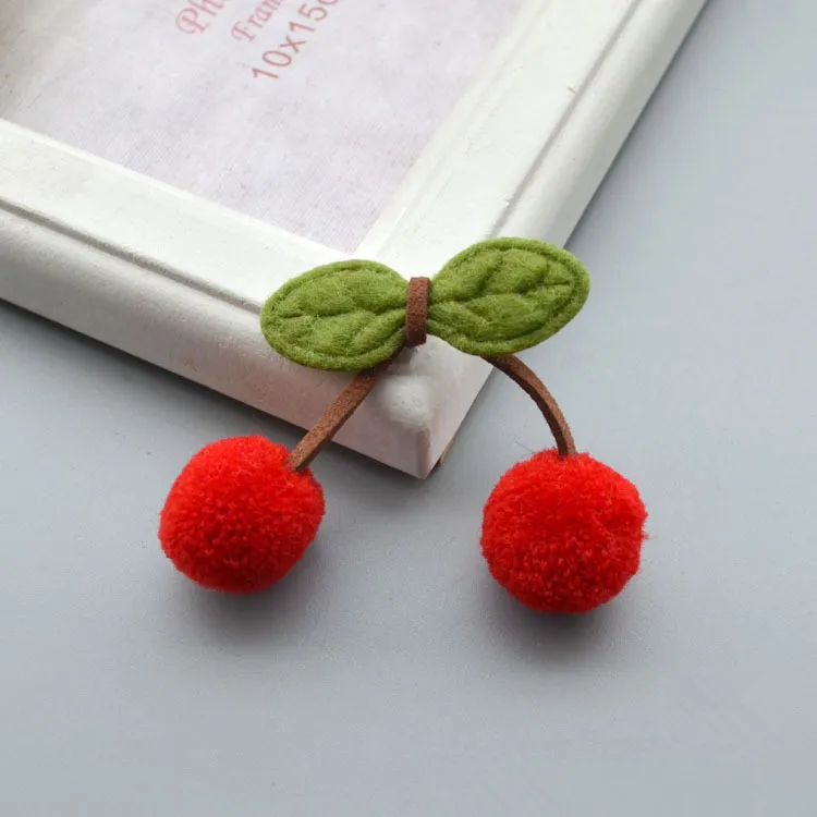 Шарики с помпоном в виде вишни мягкие помпоны для детских игрушек «сделай сам» Пришивные аксессуары одежды около 20