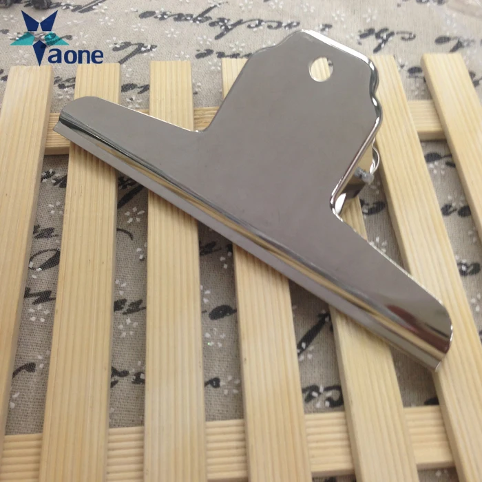 Рекламные 145 мм зажимы для связывания из нержавеющей стали серебряного цвета зажим в форме бульдога школьные канцелярские принадлежности письма бумаги билета офиса