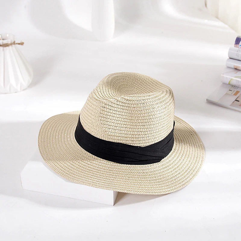 Chapeau Panama Fedora (Trilby) En Paille Pour Homme - Taille Réglable - Neuf Avec étiquettes