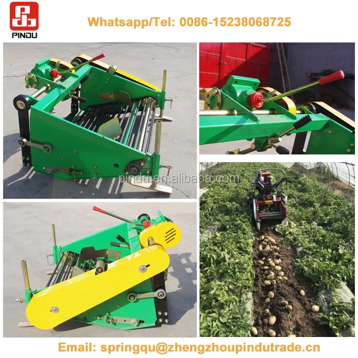 Automatic One Row 3 Point Potato Radish Harvester Harvesting Machine