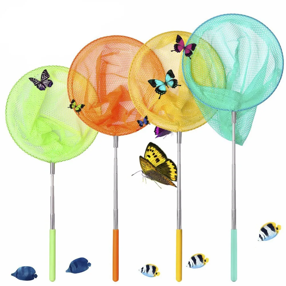 Children's Extendable Fishing Butterfly Bug Insect Net Outdoor Toy O2E2 